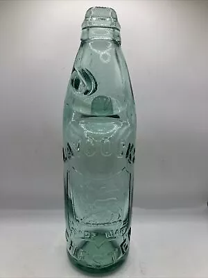 Old Aqua Glass Codd Bottle Marble Bottle Laycocks Chester • £8