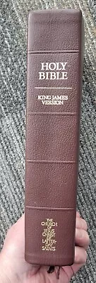 LDS Mormon Flexible Leather Bible Church Employee Edition 1982 • $11