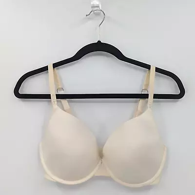 Victoria's Secret Bra Women's 34DD Cream BIOFIT Demi Uplift • $17.99