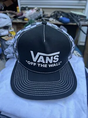 VANS OFF THE WALL Adjustable Snapback Trucker Mesh Hat Cap New • $20