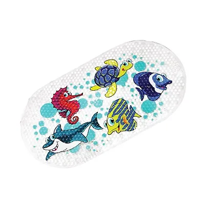 Non-Slip Bath Shower Mat Kids Child Baby Safety Duck Fish Long Strong Suction UK • £7.99