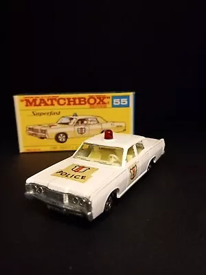 Matchbox Superfast #55 Mercury Police Car 1970 In Crisp Original F Box VNM • $135