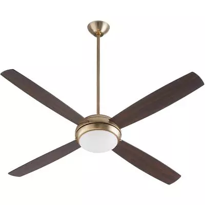 Quorum International 20604-80 Expo Indoor Ceiling Fan Aged Brass • $276