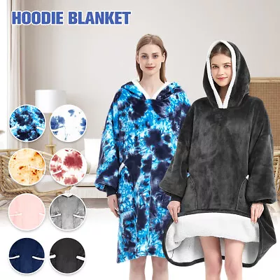 Blanket Hoodie Ultra Soft Oversized Blanket Sweatshirts Winter Warm Cozy· • $37.39