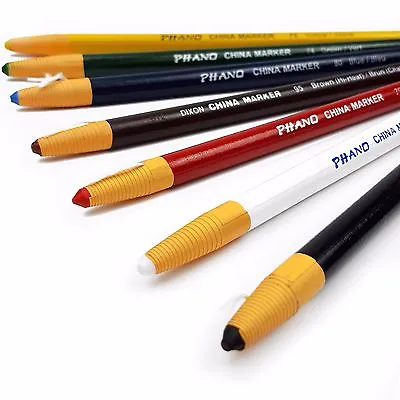 £4.99 • Buy Dixon Peel-Off China Marker Chinagraph Pencils - Non Toxic - Set Of 3 By Colour