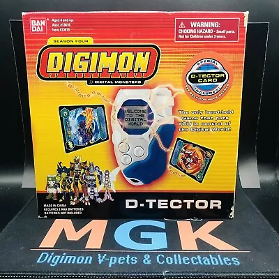 NEW Digimon Digivice D-Tector V1 White Blue Box Original Ver.1 BOXED 2002 BIB • $1999