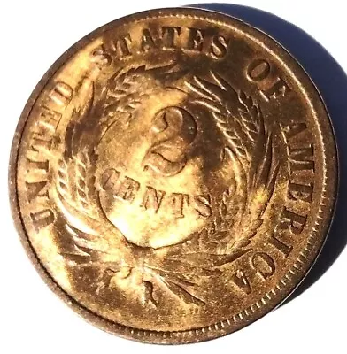 US 2 Cents Coin 1870 High Grade • $65