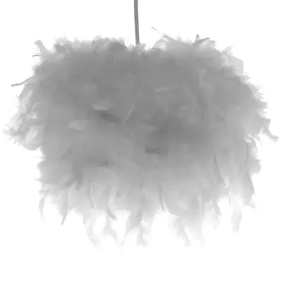 Feather Round Ceiling Light Shade Pendant Lampshade Easy Fit Sphere Modern Style • £17.95