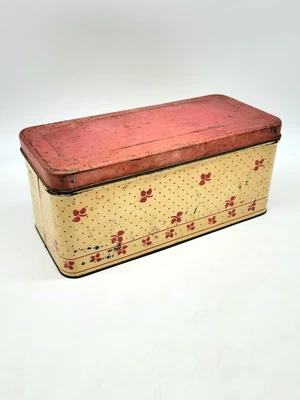 $29.95 • Buy Vintage Tin Bread Box With Vent 12 X5.5 X4.75 