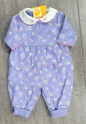 Baby Girl New Gymboree Preemie Purple Fun Florals Vintage Outfit • $74.99