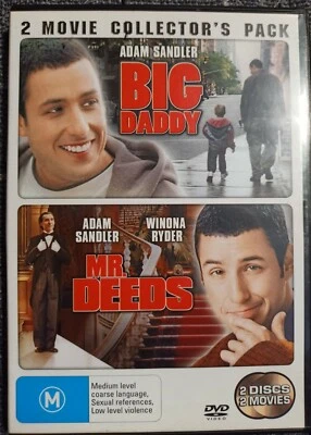 $8.99 • Buy ADAM SANDLER 2 DVD MOVIE PACK BIG DADDY MR DEEDS GC Region 4 Free Shipping