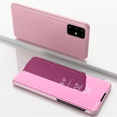 $12.51 • Buy For Samsung Galaxy S20 S10 S9 S8 S7 S6 Smart View Mirror Leather Flip Case Cover