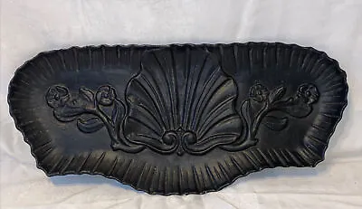 Antique 24” Ornate Cast Iron Umbrella Drip Pan Basin Furniture Salvage Scallop • $129