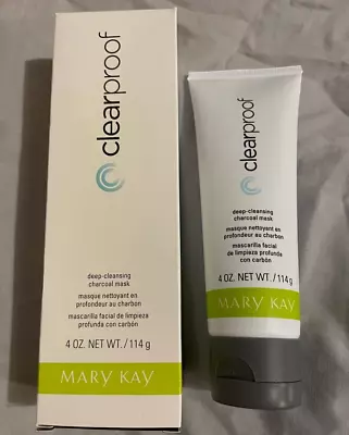 NEW Mary Kay Clear Proof Deep Cleansing Charcoal Mask 4 Oz Full Size FREE SHIP • $12.95