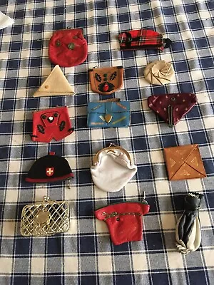 VINTAGE Coin Purses From 1958 To 1961 Germany Scotland Morocco Etc Price Each • $9.95