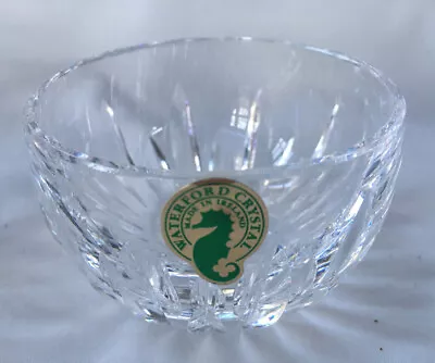 Waterford Ireland Crystal Small 2  Tall Open Sugar Bowl Nuts Candy Sauce Sticker • $37.69