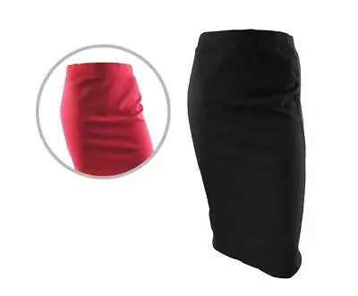 Womens Maternity Pencil Knee Length Skirt Textured Fabric Size 12 To 14 • £5.97