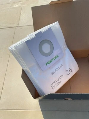£30 • Buy Festool SELFCLEAN Filter Bag SC FIS-CT 26/5 CODE: 496187 Box Of 5 Bags
