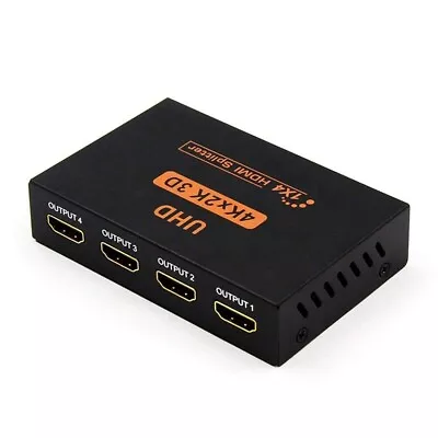 HDMI Splitter 1 In 4 Out 4K 2K Ultra HD 3D Multi Port Hub HDMI Switch Converter • $11.75