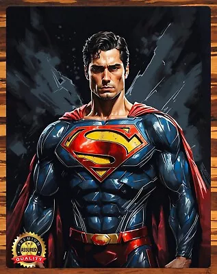 Superman - The Man Of Steel - To Be Signed By Artist - Metal Sign 11 X 14 • $27.99