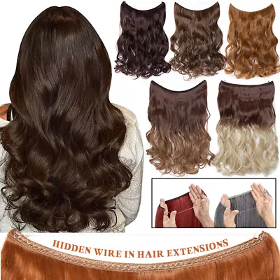 Secret Miracle Ring One Piece Hidden Wire In Hair Extensions Head Band Hairpiece • $13.40