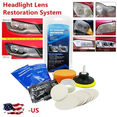 Headlight Lens Remove Oxidation Restorer Buffing Polish Cleaner For Car Truck • $15.29