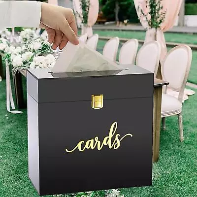 Acrylic Wedding Card Box Wedding Envelope Box For Birthday Wedding Reception • $71.29