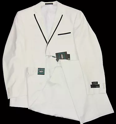 Ferrecci Men's Premium Two-Piece Ultra Comfort Slim Fit Tuxedo White 50L 44W • $79.99