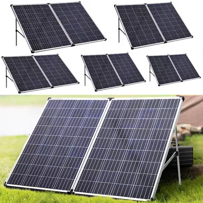 50W 100W 120W 160W 200W Mono Solar Panel Kit Charger Controller Camper Van Shed • £59.95