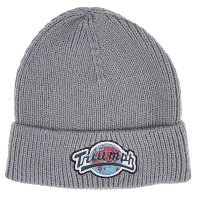 £18.60 • Buy Cuffed Beanie Triumph Logo Grey Colour Universal Size 100% Soft Acrylic Knit NEW