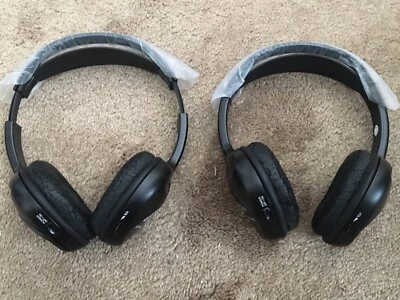 $20 • Buy 2 Audiovox MVIRHS Black Infared Wireless Single Channel Replacement Headphones