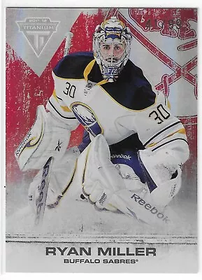 2011-12 Panini Titanium Ryan Miller Spectrum Ruby #15 Buffalo Sabres 41/99 • $4.11