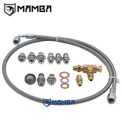 Universal 70cm Garrett GT2554R GT2560R GTX2863R BB Turbo Oil Feed Line W/ 1/8NPT • $78.80