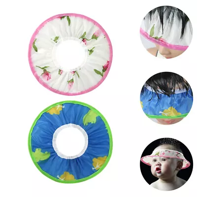 2 Pcs Baby Shower Head Protector Shampoo Artifact Safety Mask Infant Shower Cap • £6.66