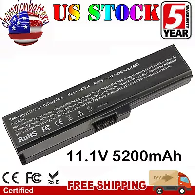 PA3635U-1BRS Battery For Toshiba Satellite L745 L750 L755 L755D PA3634U-1BRS  • $15.95