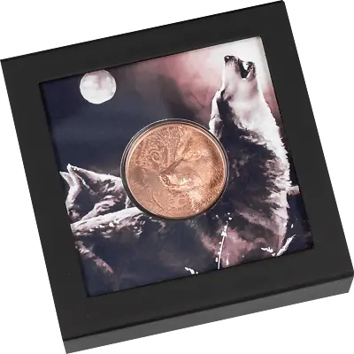 2021 Mongolia Mystic Wolf 50g .999 Copper Proof Coin W/ Optional Display Box  • $57.95