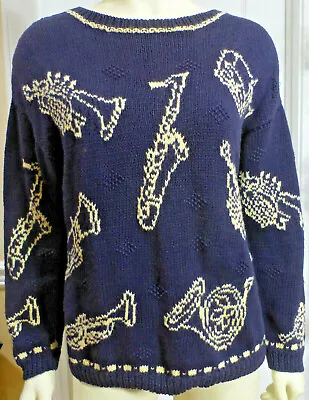 $18.99 • Buy CAMBRIDGE DRY GOODS Womens Sweater, Blue White, Size Medium