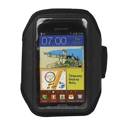 Black Running Gym Sports Armband Case Cover Arm Band Pouch For Cell Phones • $8.75