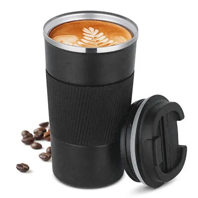 510Ml Stainless Steel Leakproof Insulated Thermal Travel Coffee Mug Cup Flask • £6.42