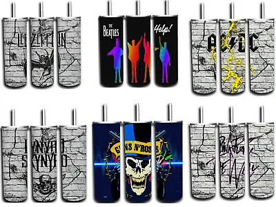 £30.05 • Buy Rock Band Variation 20 Oz Straight Stainless Steel Travel Tumbler Hot And Cold