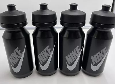 $17.99 • Buy (QTY 4) Nike Squeeze BIG MOUTH BIDON 2.0 650 ML 18OZ Black Water Bottle MSRP $32