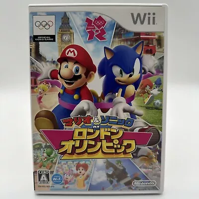 Mario & Sonic At The London 2012 Olympic Games Nintendo Wii NTSC-J Tested/Works • $24.95