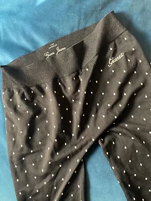 Guess Leggings Black White Polka Dots Yoga Pants • $4