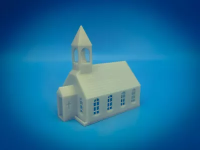 Small Town Church Chapel City Building - N Scale 1:160 No Assembly - High Detail • $19.99