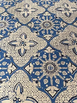 Quadrille/China Seas New Batik In French Blue Navy 2 Yards • $300