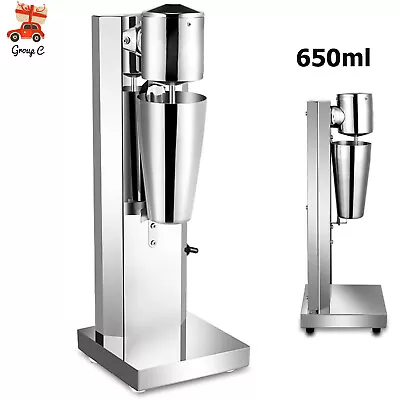 Commercial Electric Milk Shake Machine Drink Tea Mixer Smoothie Blender 650ML • £58.29