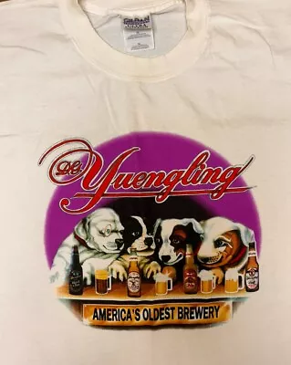 Vintage Yuengling Beer America's Oldest Brewery Dog Puppy T-Shirt Mens XL • $22.45