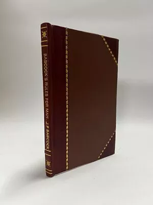 Babcock'S Rules For Mah-Jongg; The Red Book Of [Leather Bound] • $31