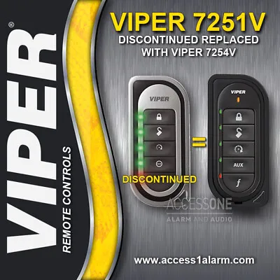 Viper 7254V 2-Way LED Remote Control For Discontinued 7251V For Viper 3203V • $84.99