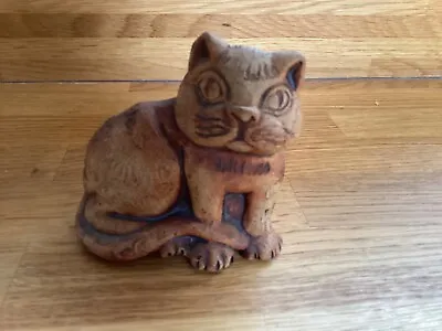 Quantock Design Pottery Somerset England Cute Stoneware Cat • £5.99